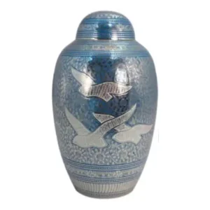 Going Home Urn (Brass/Blue)